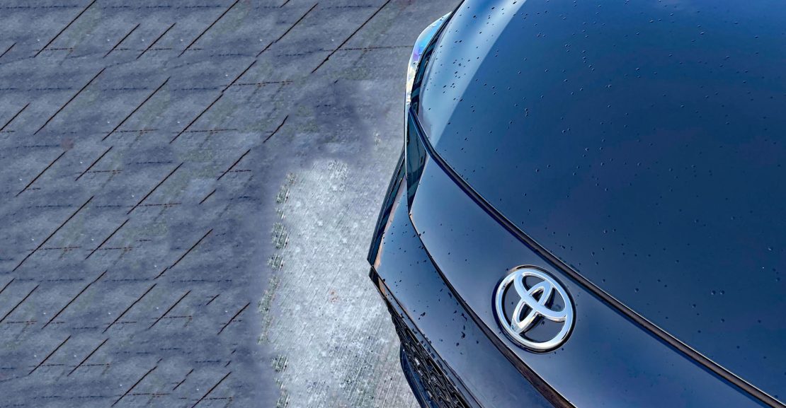 2026 Toyota Corolla Hybrid SE in Underground, grille detail,