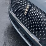 2026 Lincoln Aviator Black Label in Cenote Green, grille detail,