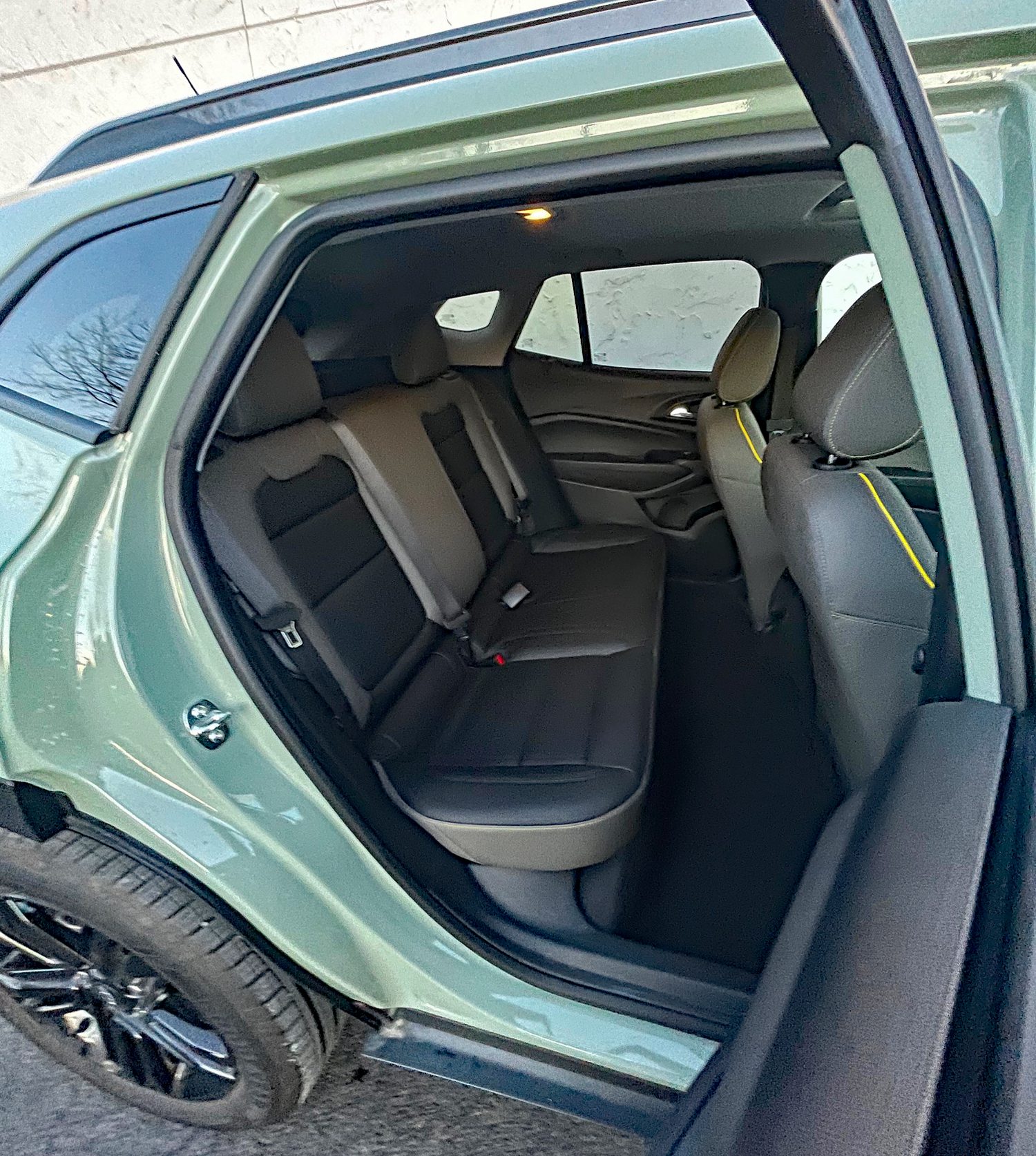 2026 Chevrolet Trax ACTIV in Cacti Green, rear seat,
