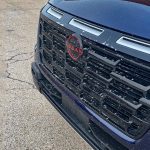 2026 Nissan Armada PRO-4X in Deep Ocean Blue Pearl, grille detail,