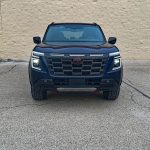 2026 Nissan Armada PRO-4X in Deep Ocean Blue Pearl, front end, grille detail,