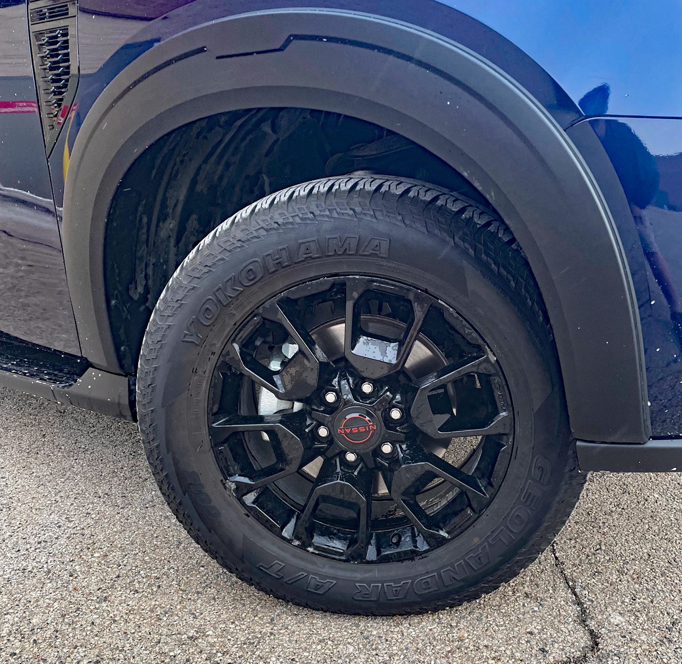 2026 Nissan Armada PRO-4X in Deep Ocean Blue Pearl, wheels, black wheels,