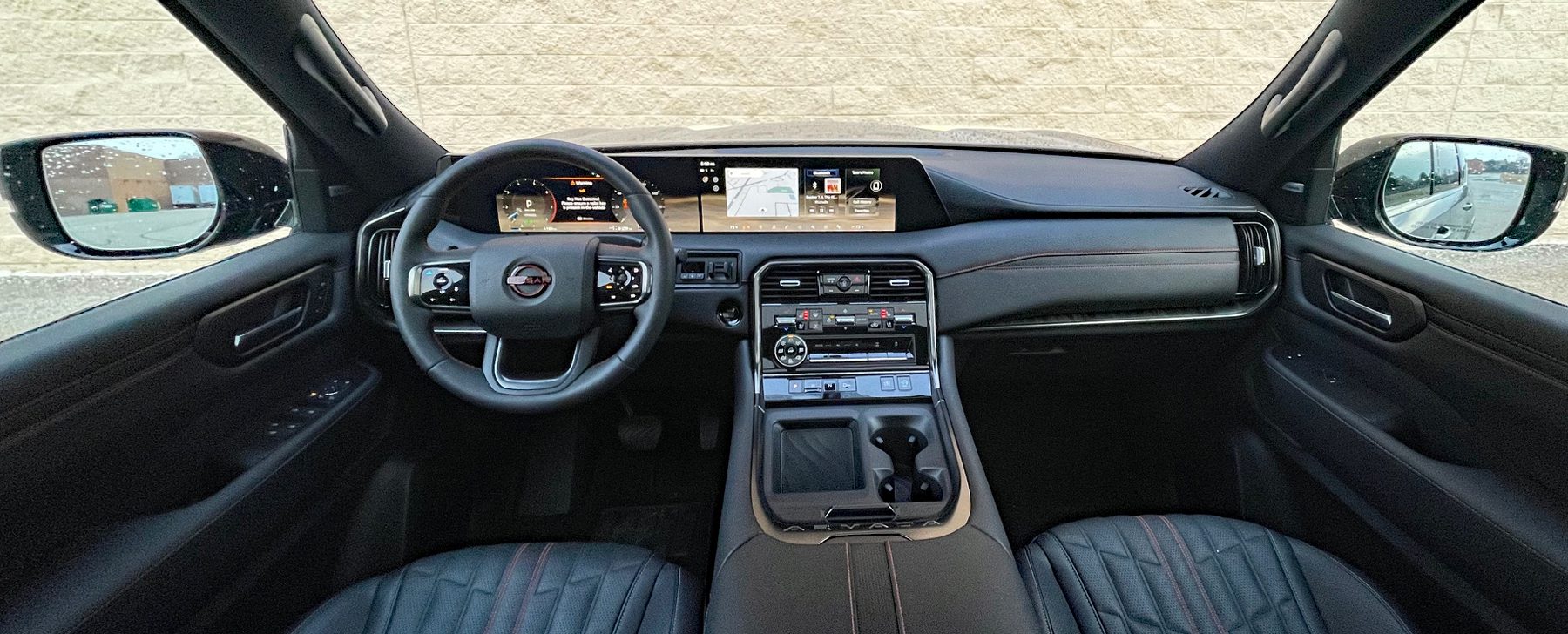 2026 Nissan Armada PRO-4X in Deep Ocean Blue Pearl, Dashboard, interior,