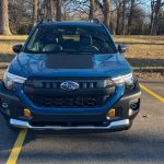 2026 Subaru Forester Wilderness in Geyser Blue, front end, grille,