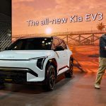2027 Kia EV3, as seen at the New York Auto Show