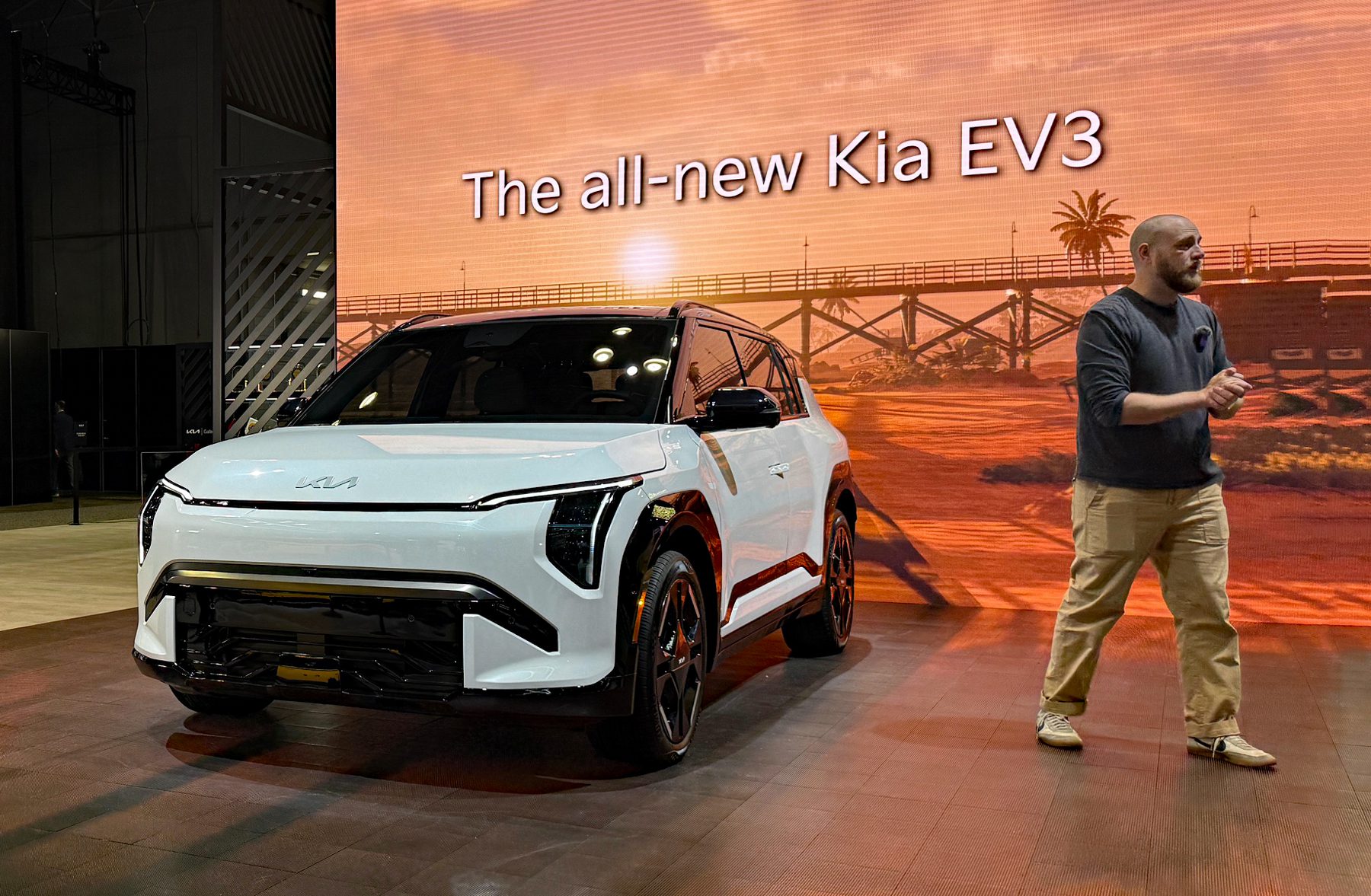 2027 Kia EV3, as seen at the New York Auto Show