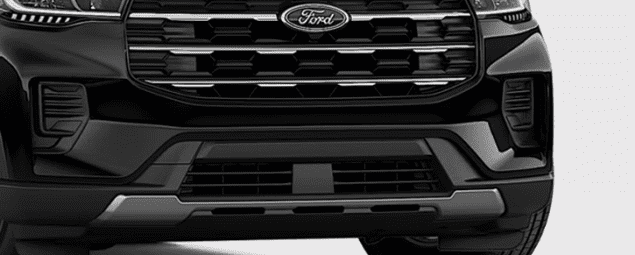 2026 Ford Explorer Active in Agate Black Metallic, Grille detail
