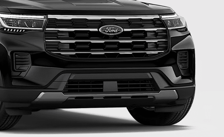 2026 Ford Explorer Active in Agate Black Metallic, Grille detail