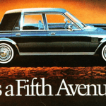 1983 Chrysler Fifth Avenue, black car, profile,