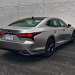 2025 Lexus LS 500 in Silver Illusion, rear 3/4 view