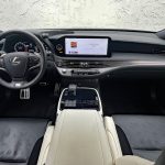 2025 Lexus LS 500 in Silver Illusion, interior, dashboard, black and white leather