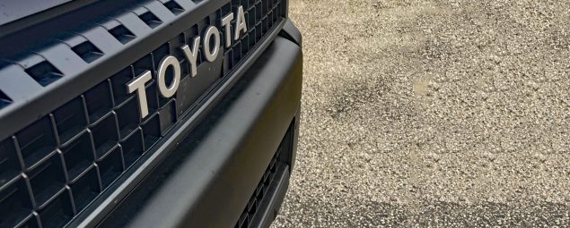 2026 Toyota Land Cruiser 1958 in Meteor Shower, grille detail,