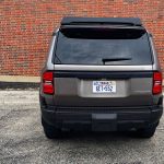 2026 Toyota Land Cruiser 1958 in Meteor Shower, rear view, taillights,