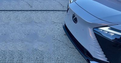 2026 Lexus RZ 500e F Sport in Wind, grille detail,