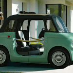 2026 Fiat Topolino, Blue, front 3/4, profile