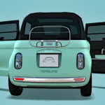 2026 Fiat Topolino, rear view,