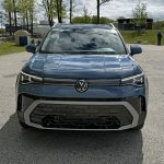 2026 Volkswagen Tiguan SEL R-Line Turbo, front end, grille, blue,