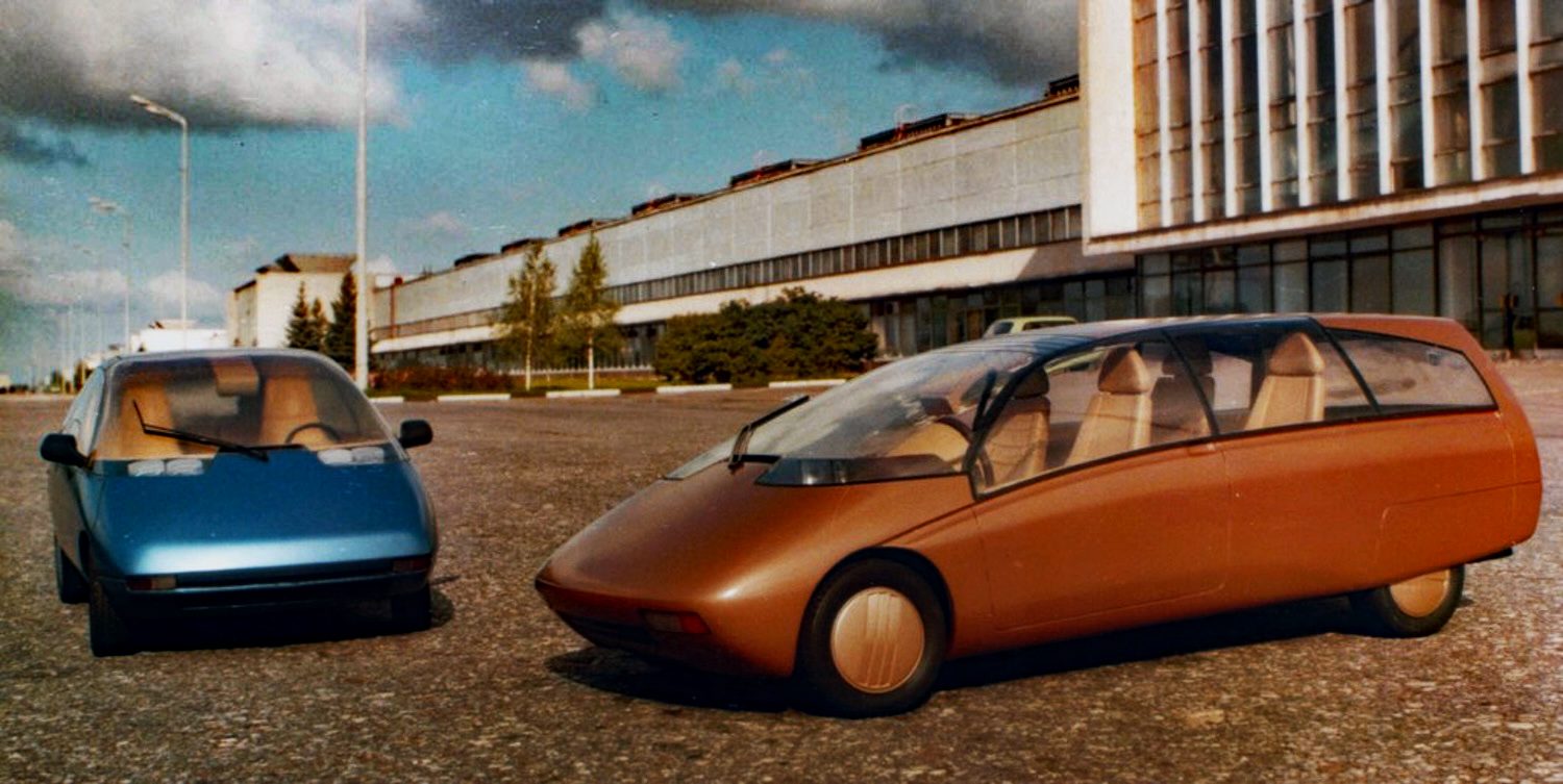 VAZ-X Concept, gold and blue, AvtoVAZ factory