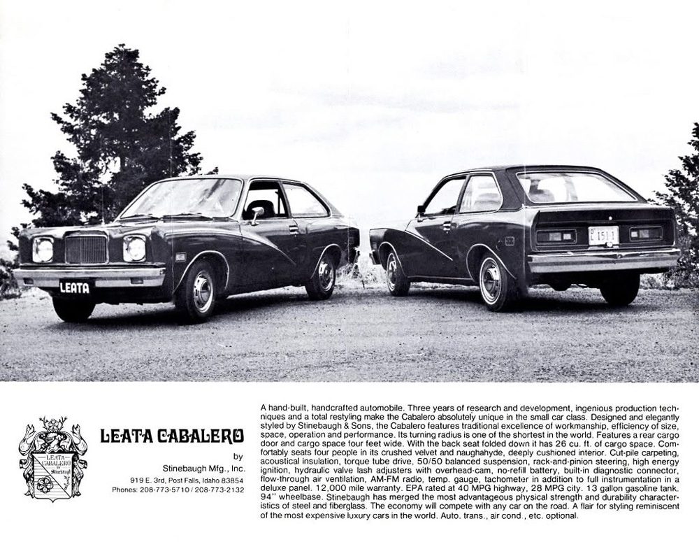 Leata Cabalero Press Release, black and white, coupes,
