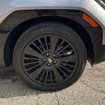 2026 Hyundai Santa Fe Hybrid Calligraphy in Shimmering Silver, black wheels,