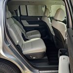 2026 Hyundai Santa Fe Hybrid Calligraphy in Shimmering Silver, rear seat, passenger space,