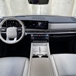 2026 Hyundai Santa Fe Hybrid Calligraphy in Shimmering Silver, interior, dashboard, seats,