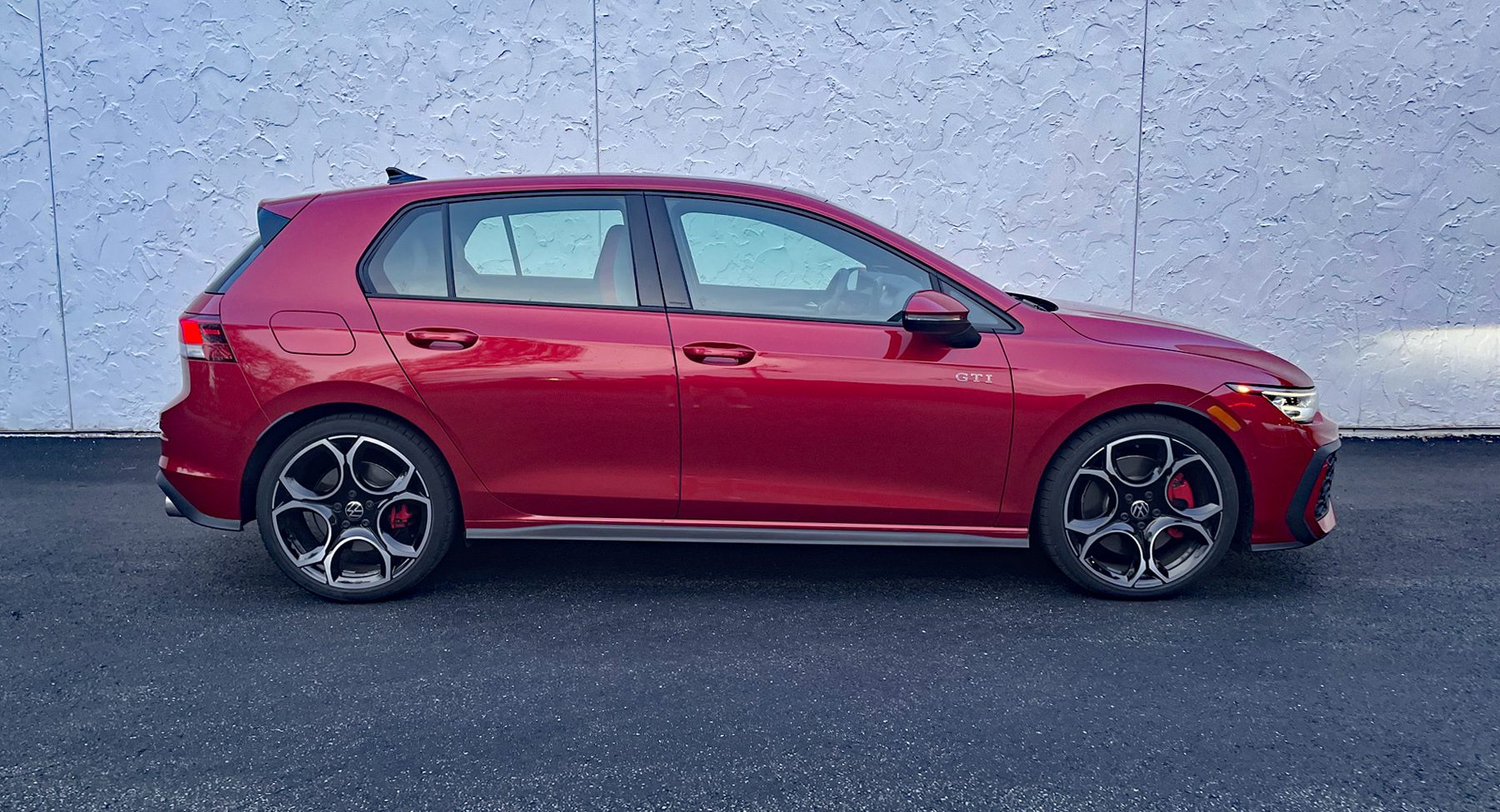 2026 Volkswagen GTI Autobahn in Kings Red, profile,
