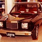 Leata Cabalero at auto show