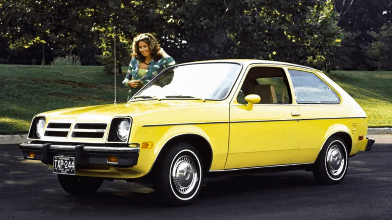 1976 Chevrolet Chevette, Yellow, 2-door,