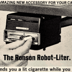 Ronson Robot Lighter, Cigarette Lighter, Vintage Ad