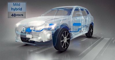 Volvo 48-Volt Mild-Hybrid System graphic