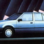 1988 Chevrolet Spectrum, built by Isuzu, blue,