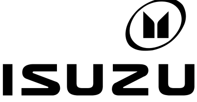 Isuzu Logo, black and white
