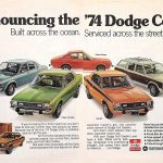 1974 Dodge Colt Magazine Ad, full line