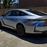2026 Lexus ES 350h, rear 3/4 view, silver,