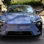 2026 Lexus ES 350e, front view, grille detail,