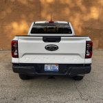 2026 Ford Ranger XLT in Colonial White, rear view, tailgate,