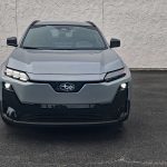 2026 Subaru Uncharted Sport in Metropolis Gray, grille, headlights on