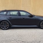 2025 BMW M5 Touring in Frozen Deep Grey, profile view,