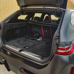 2025 BMW M5 Touring in Frozen Deep Grey, cargo area, hatch open,