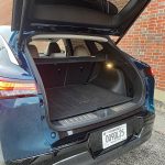 2026 Nissan Murano Platinum in Aurora Blue Pearl, cargo area, rear hatch,