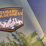 C-pillar badge, Wilderness badge, 2026 Subaru Outback Wilderness in Deep Emerald Green Pearl
