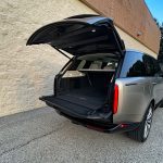 2026 Land Rover Range Rover SE in Batumi Gold, cargo area, hatch open,