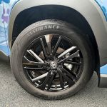 2026 Toyota Corolla Cross Hybrid XSE in Cavalry Blue, black wheels,