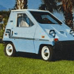 1979 Comuta-Car, light blue, lawn