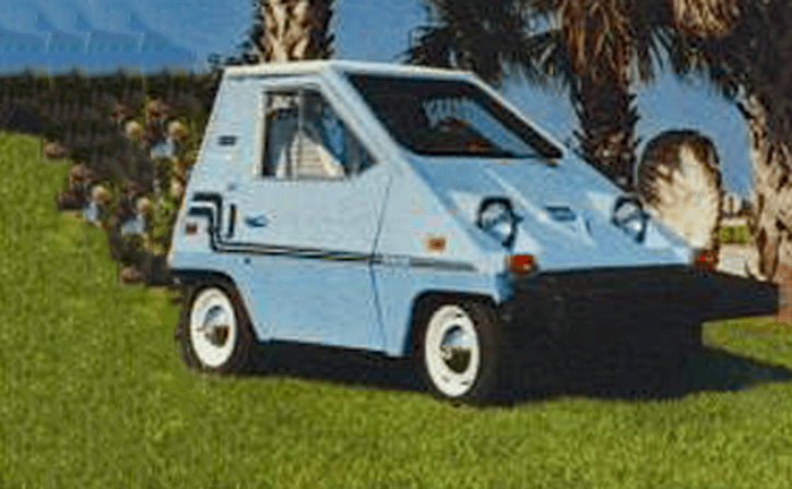 1979 Comuta-Car, light blue, lawn