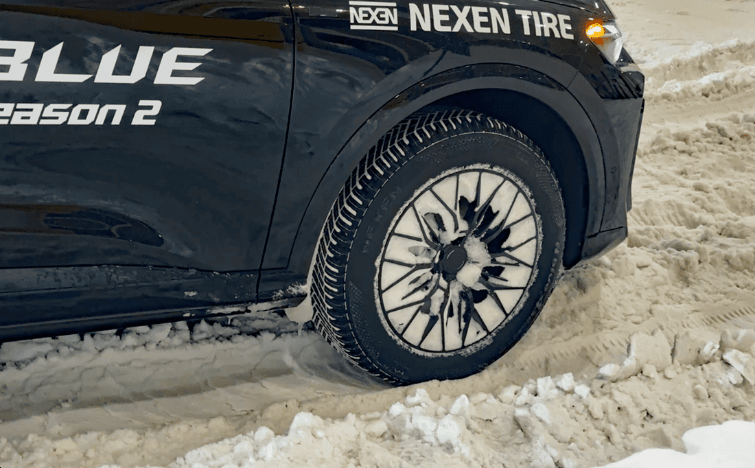Nexen N Blue 4 Season 2 tires 2, On Audi Q5, deep Snow