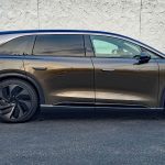 2026 Lucid Gravity Grand Touring in Supernova Bronze, profile, dusk,