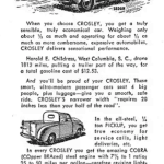 Crosley "A Fine Car" Ad, Crosley Ad, Pick-Up