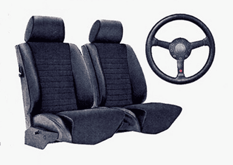 1973 Volkswagen Sport Bug Ad, Bucket seats, sport steering wheel